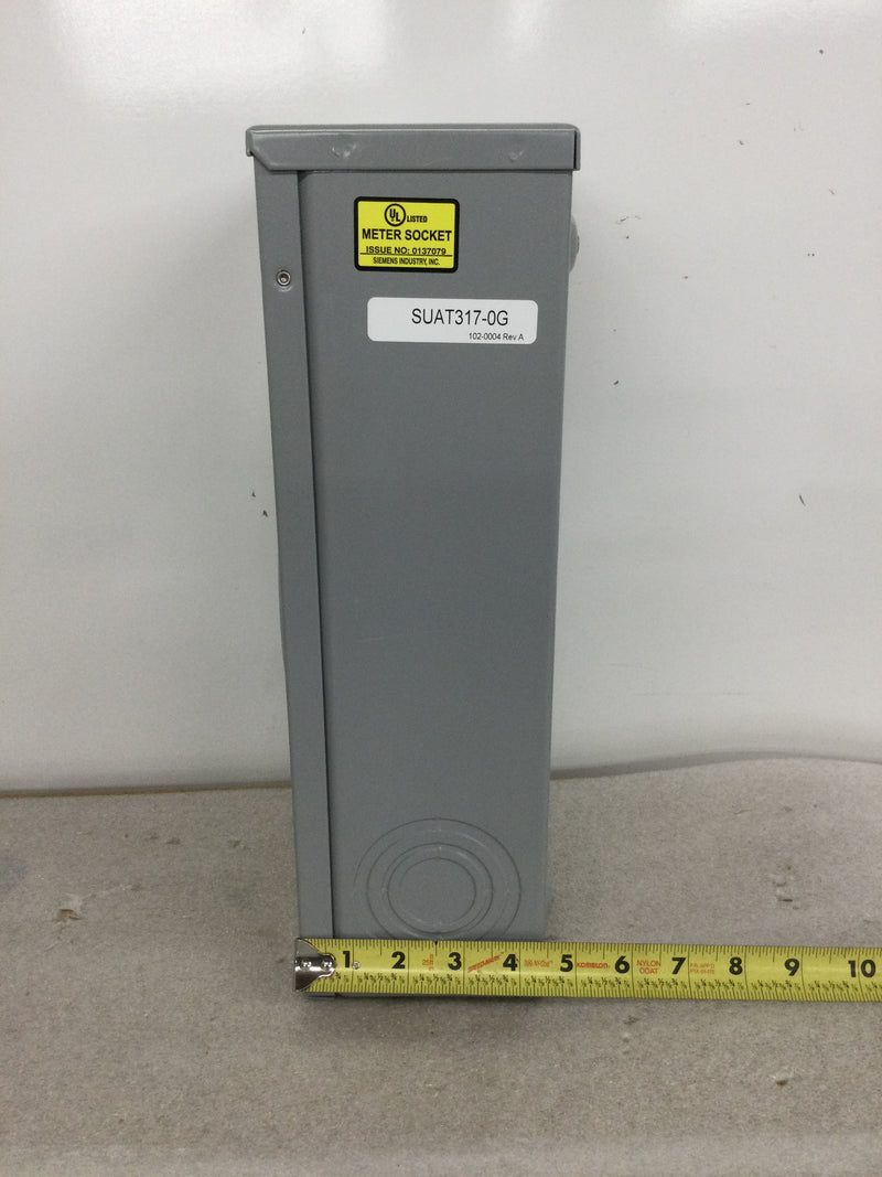 Siemens SUAT317-0G 200 Amp 4 Jaw No Bypass Overhead Fed Meter Socket