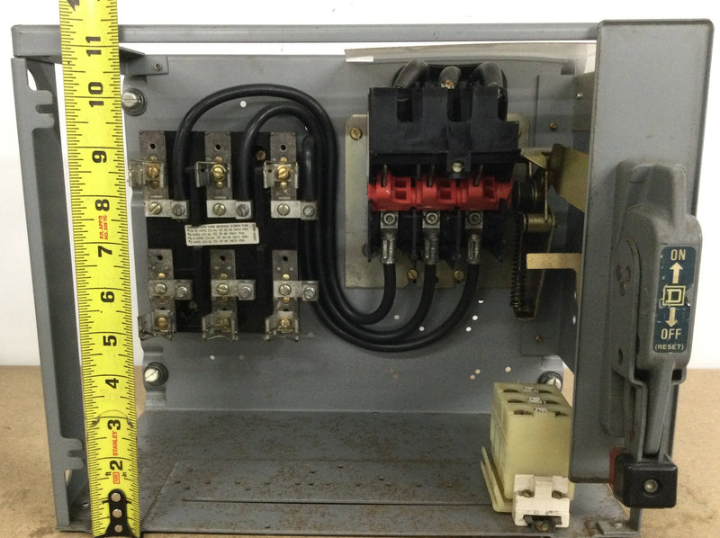 Square D Model 4 MCC Nema size 1 Replacement Unfused Disconnect Switch HU100-3MC