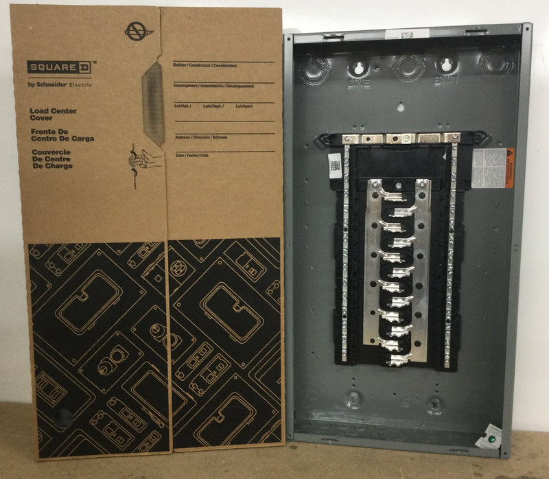 Square D  HOM2448M100PC 100 Amp 24 Space/ 48 Circuit Indoor Main Breaker with HOMC24UC cover