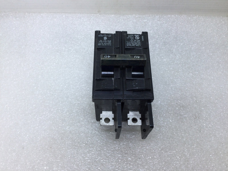 Siemens BQ2B040 2 Pole 40 Amp 120/240vac Bolt On Type BQ Circuit Breaker BQ2-B040