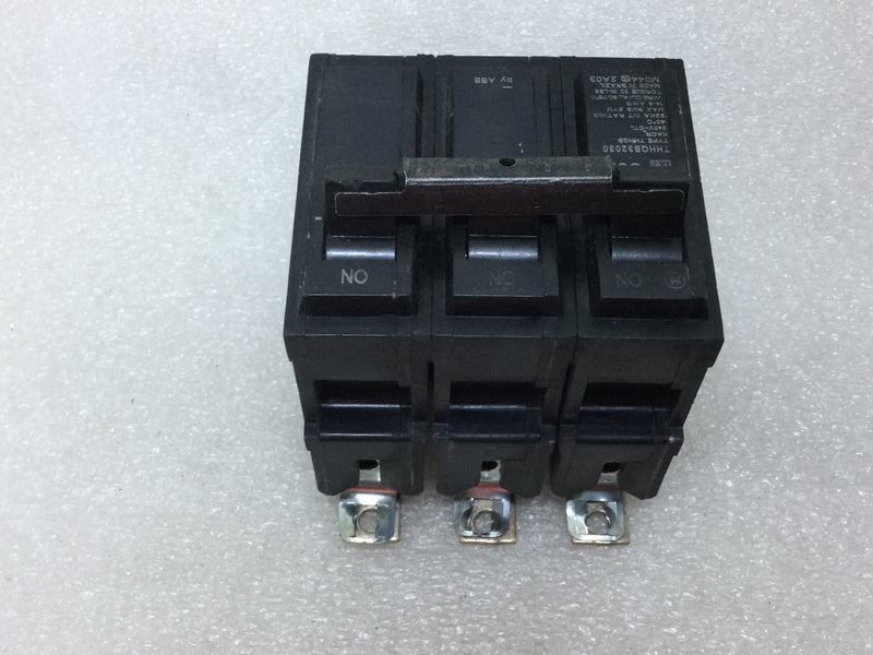 GE General Electric THHQB32030 3 Pole 30 Amp 22ka 240v Bolt on THHQB Circuit Breaker