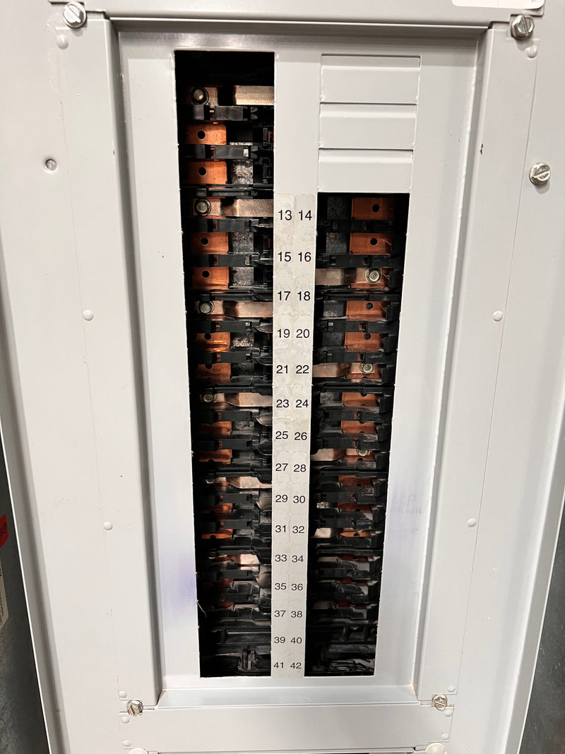 General Electric AQF3302MTSX MLO 30 Circuit 225A 208Y/120V Distribution Panel 3Ph with Mechanically Held Lighting Contactor CR160MC4102A