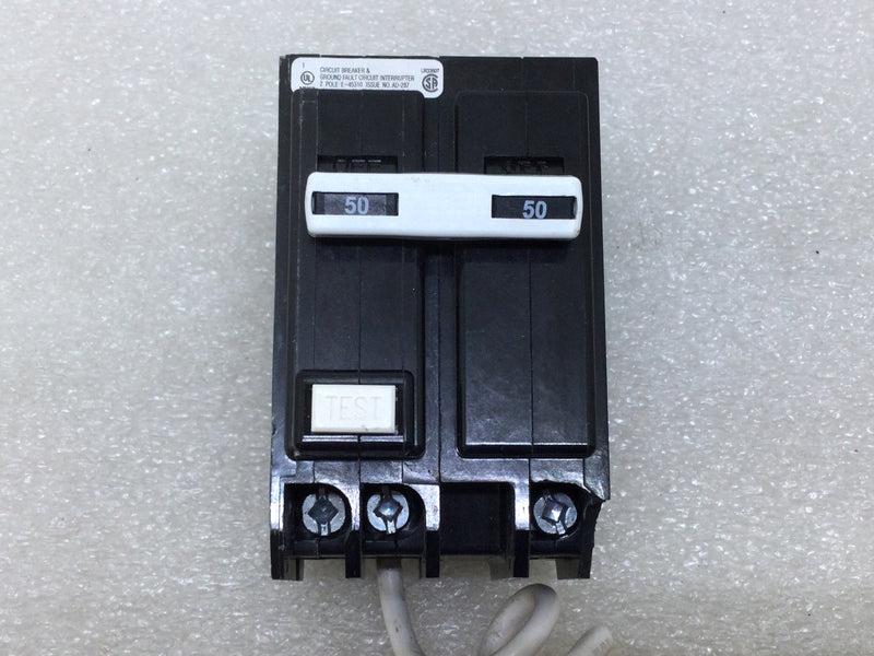 Eaton GFTCB250 Ground Fault Circuit Breaker 50 Amp 120/240v 2 Pole