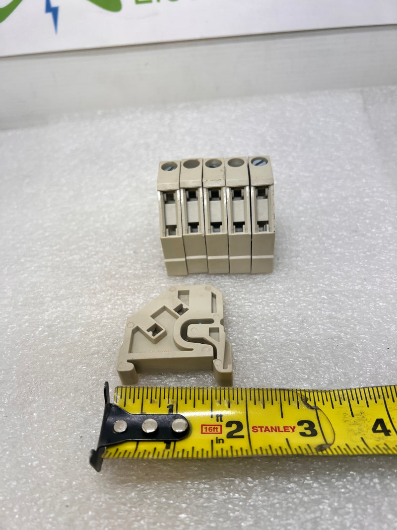 Siemens 8WA1 808 Terminal Block End Retainer 10MM (Lot Of 6)