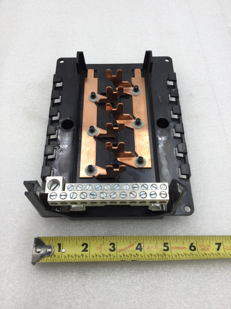 Siemens E1020MB1100FCGP 6 Space/12 Circuit 100 Amp Copper Buss Load Center Guts Only 6" X 9"