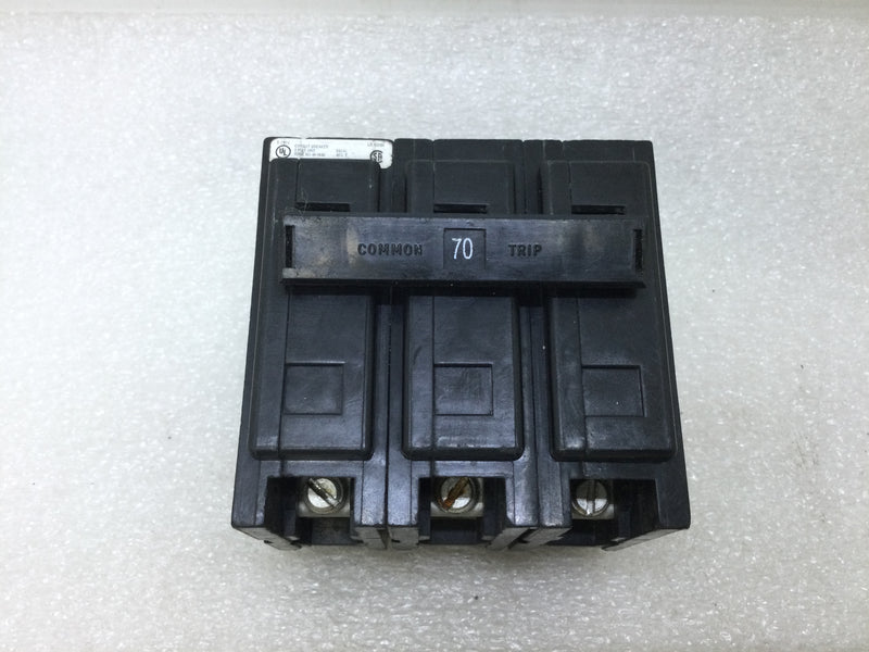 Eaton QBHW3070H 3 Pole 70 Amp 240V Bolt on Circuit Breaker