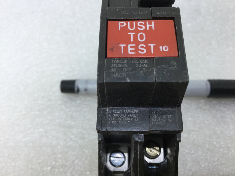 GE THQB1120GF 20 Amp 2 Pole GFI Circuit Breaker