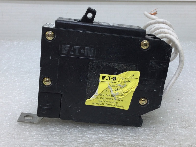 Eaton QBH1020GF 20 Amp Single Pole 120V Ground Fault Circuit Breaker