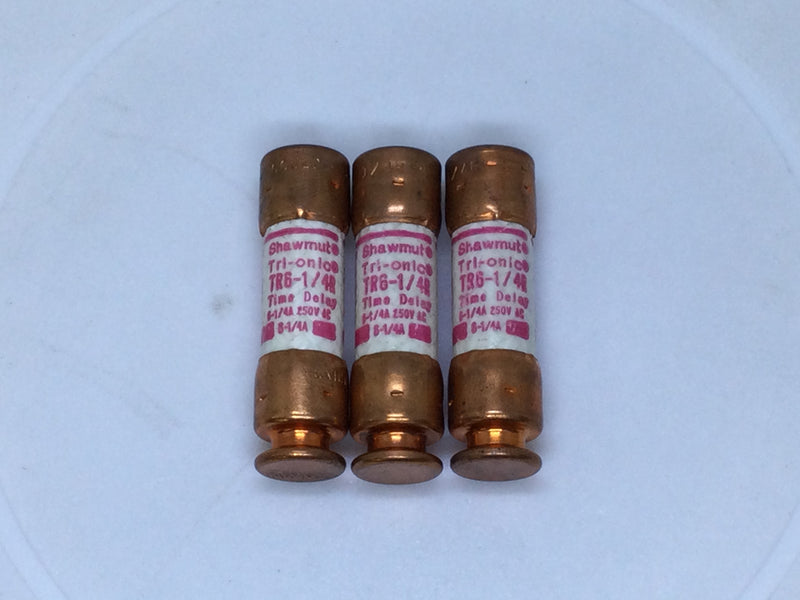 Shawmut TR6-1/4R 6.25 Amps 250VAC Time Delay Current Limiting Class RK5 Fuse