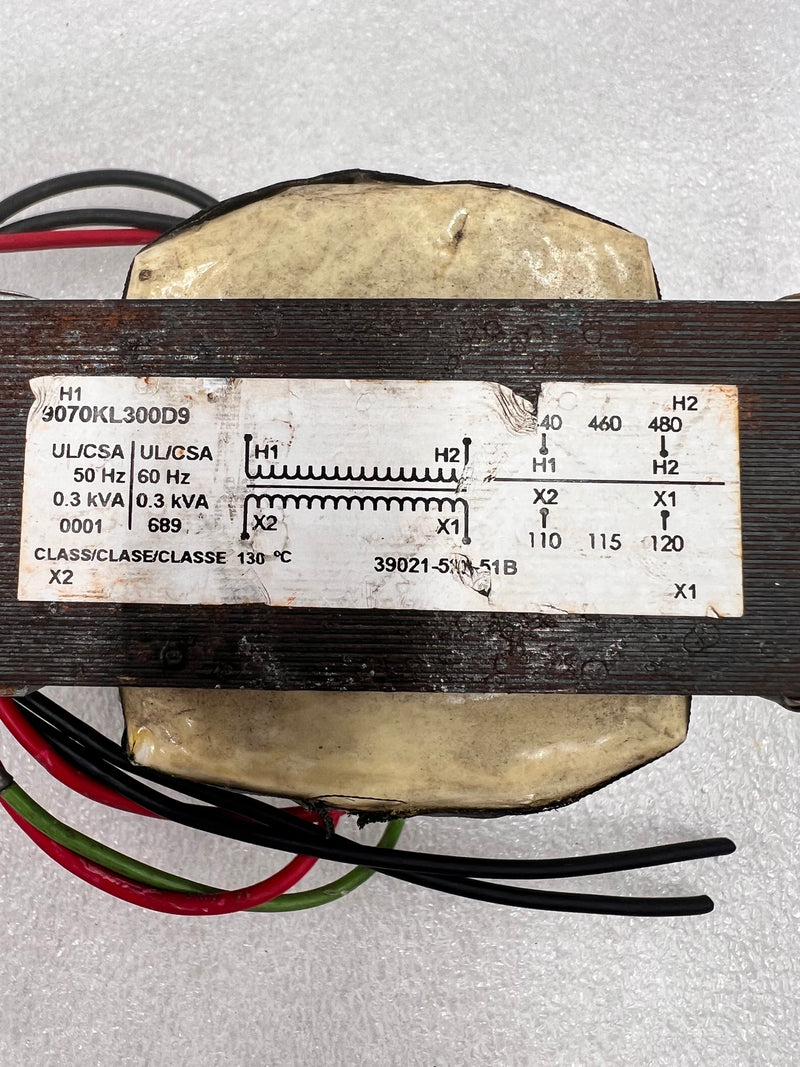 Square D 9070KL300D9 Type KL Transformer Industrial Control 300V 1 Phase