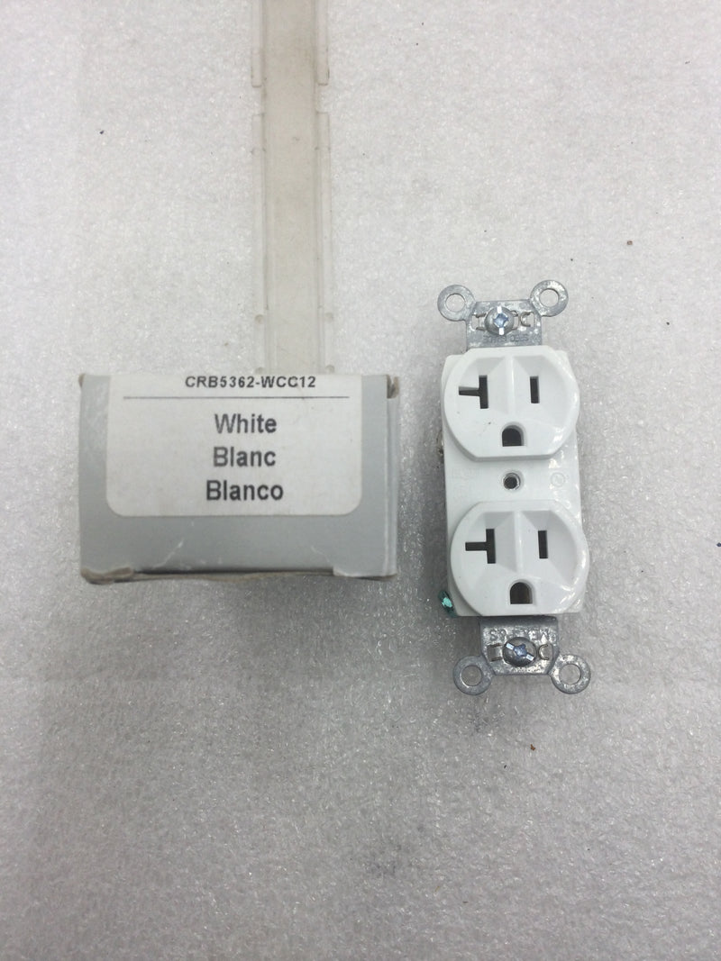 Legrand CRB5362-CC12 Duplex 20 Amp Commercial Rated Receptacle