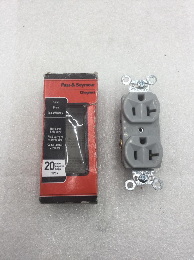 Legrand CRB5362-CC12 Duplex 20 Amp Commercial Rated Receptacle