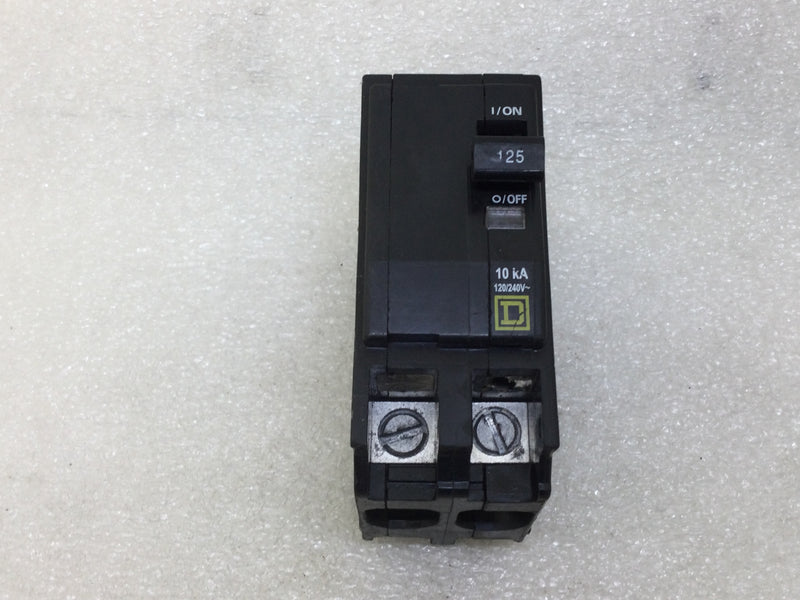 Square D QO2125 125 Amp 2 Pole 120/240V Circuit Breaker