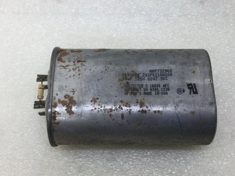 Aerovox 293P5218N26R 18uf 525V 60Hz Capacitor