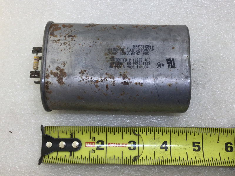 Aerovox 293P5218N26R 18uf 525V 60Hz Capacitor