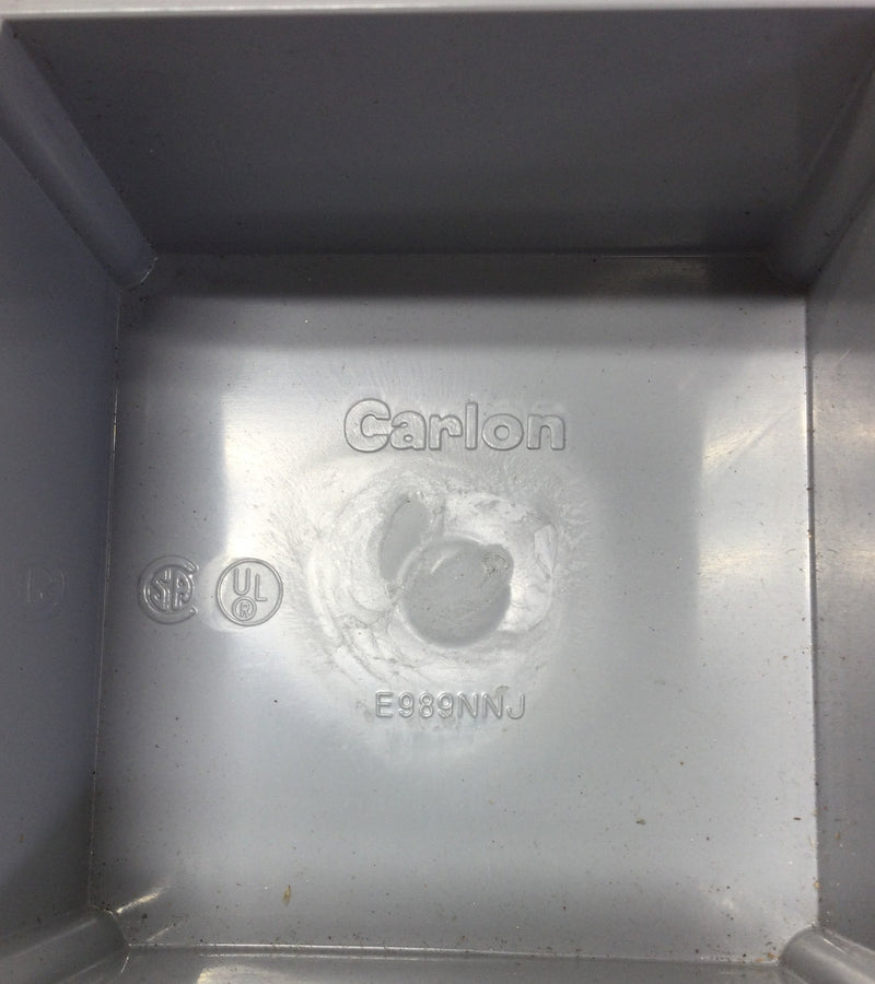 Carlon E989NNJ Conduit Box 4" x 4" x 2" with E987NX Cover