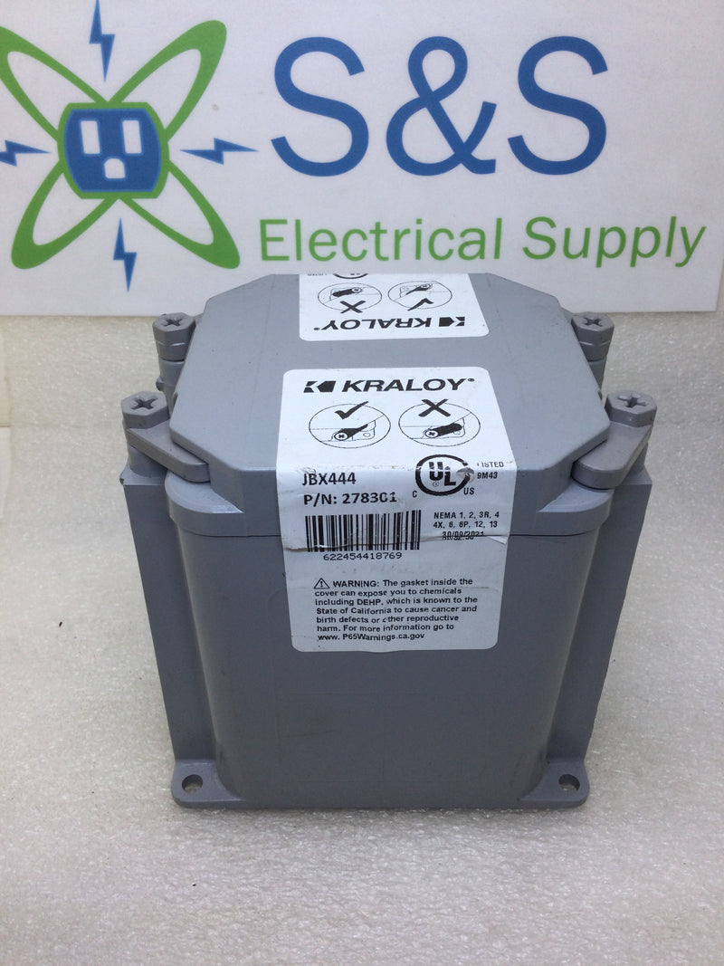 Kraloy JBX444 4X4X4 Junction Box PVC