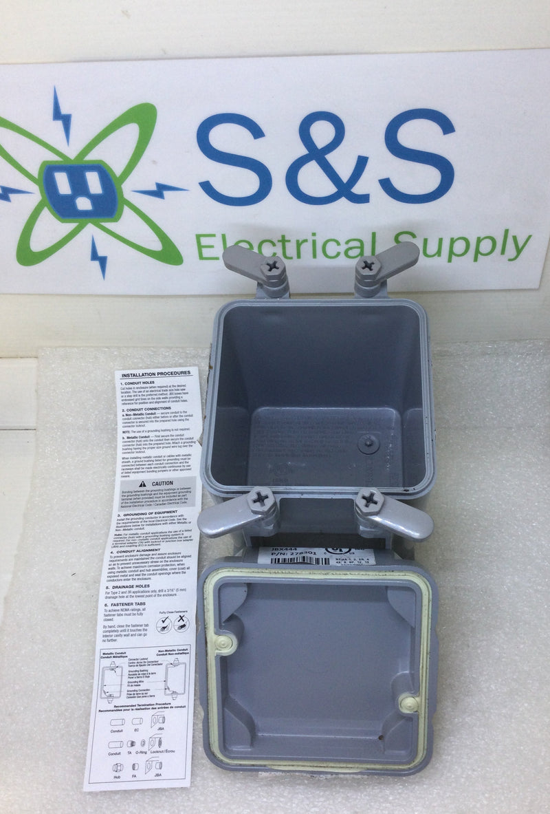 Kraloy JBX444 4X4X4 Junction Box PVC