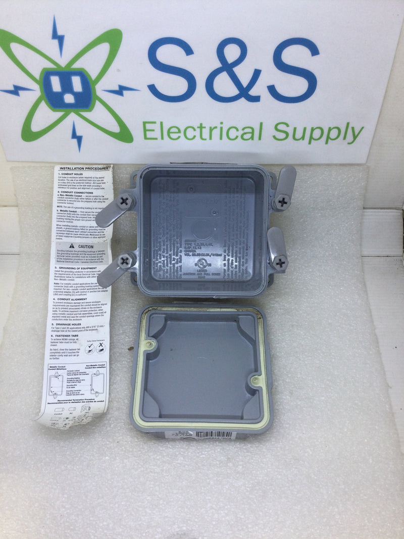 Kraloy JBX442 4X4X2 Junction Box PVC