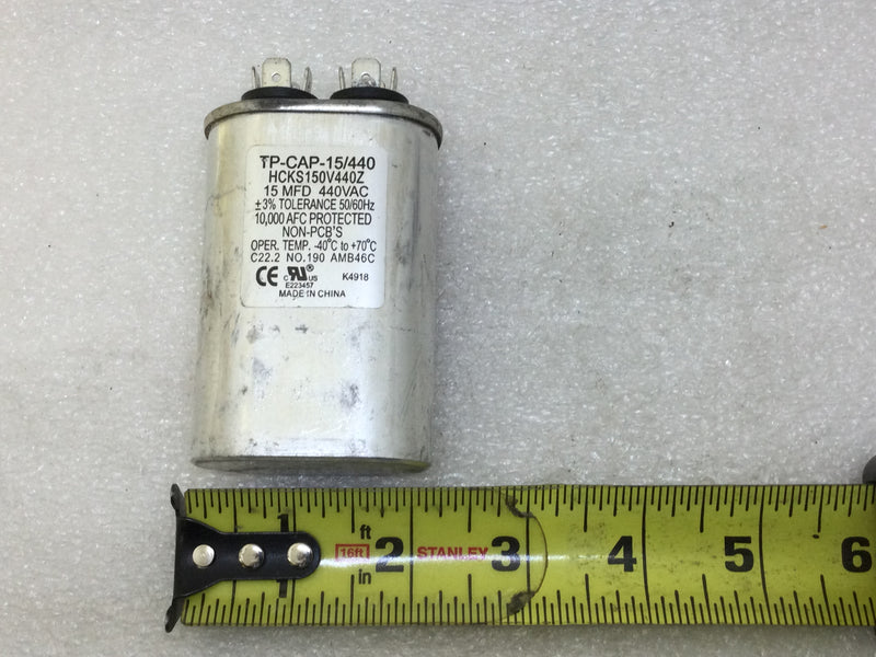 TP-CAP-15/440 HCKS150V440Z 15MFD +/-3% 440Vac Capacitor