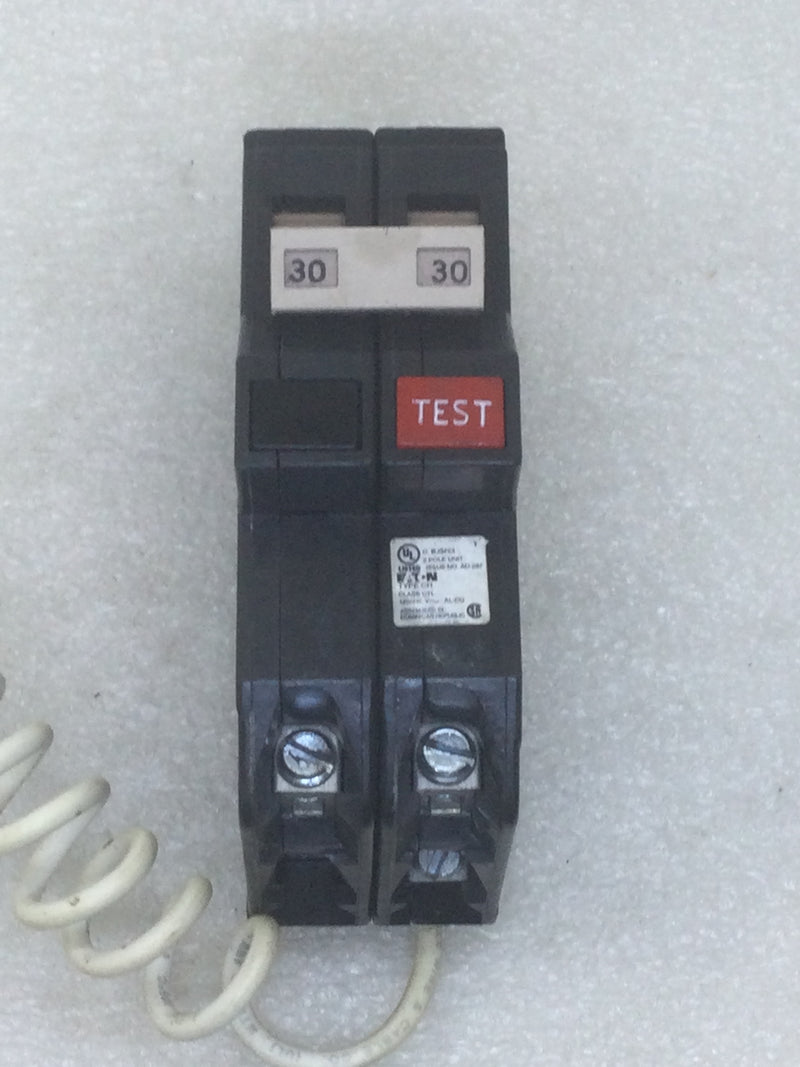 Eaton CH230FG 30 Amp 2 Pole Ground Fault GFCI Circuit Breaker