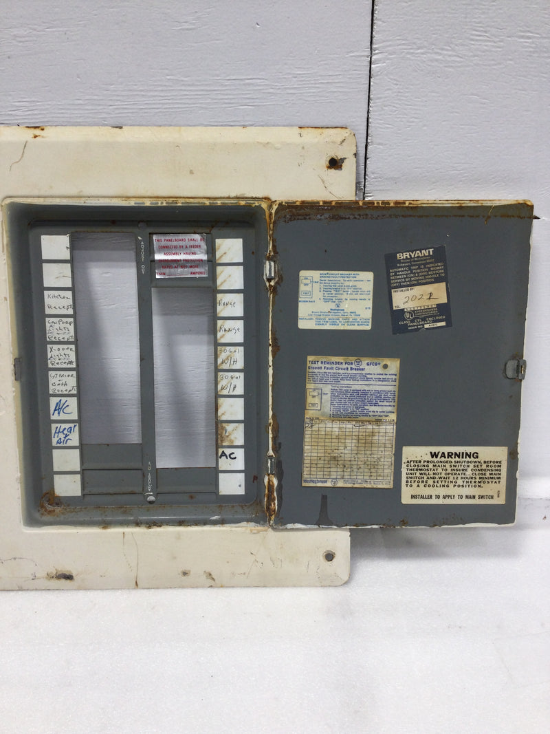 Westinghouse B16-30ASM 20 Space 120/240V Load Center Door Only 17 1/4" x 15 5/8"
