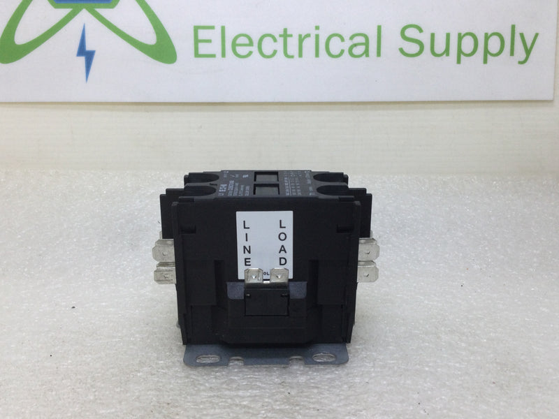 Eaton C25BCF240B 2 Pole 40A 120/240VAC Non-Reversing Contactor 240V Coil 50/60HZ