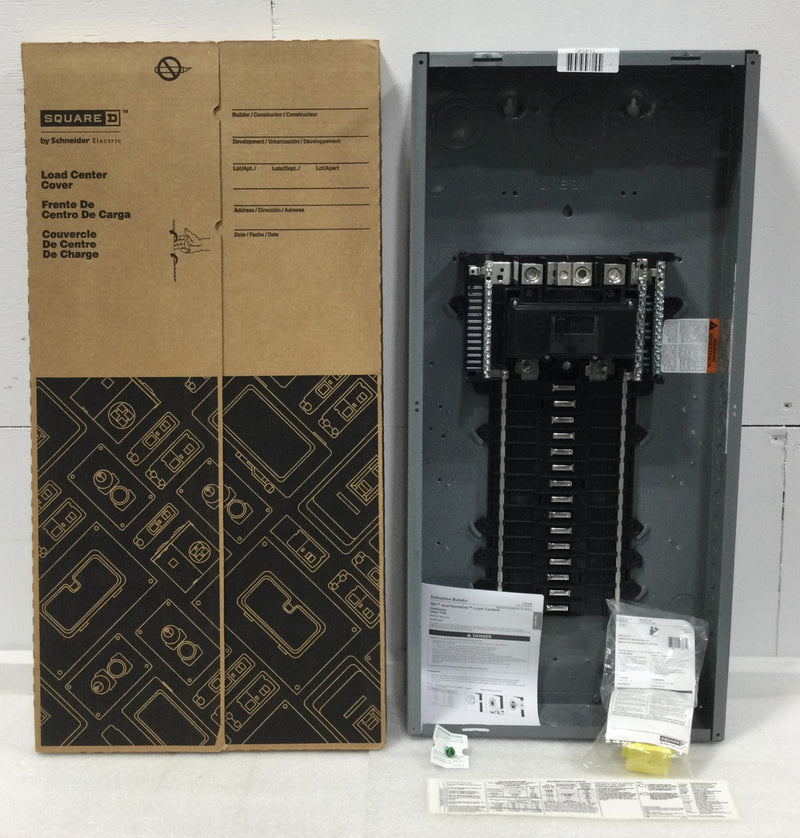 Square D QO30M150PC QO 150 Amp Main Breaker 30-Space 30-Circuit Convertible Indoor Plug-on Neutral Load Center