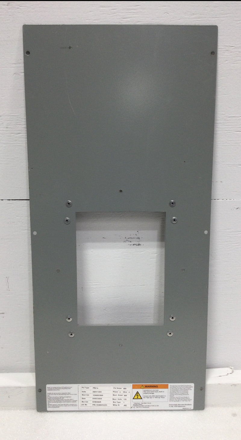 Eaton Cutler Hammer Panel Board Prl1a Cover/ Dead Front Only Nema1 23" x 10 5/8"