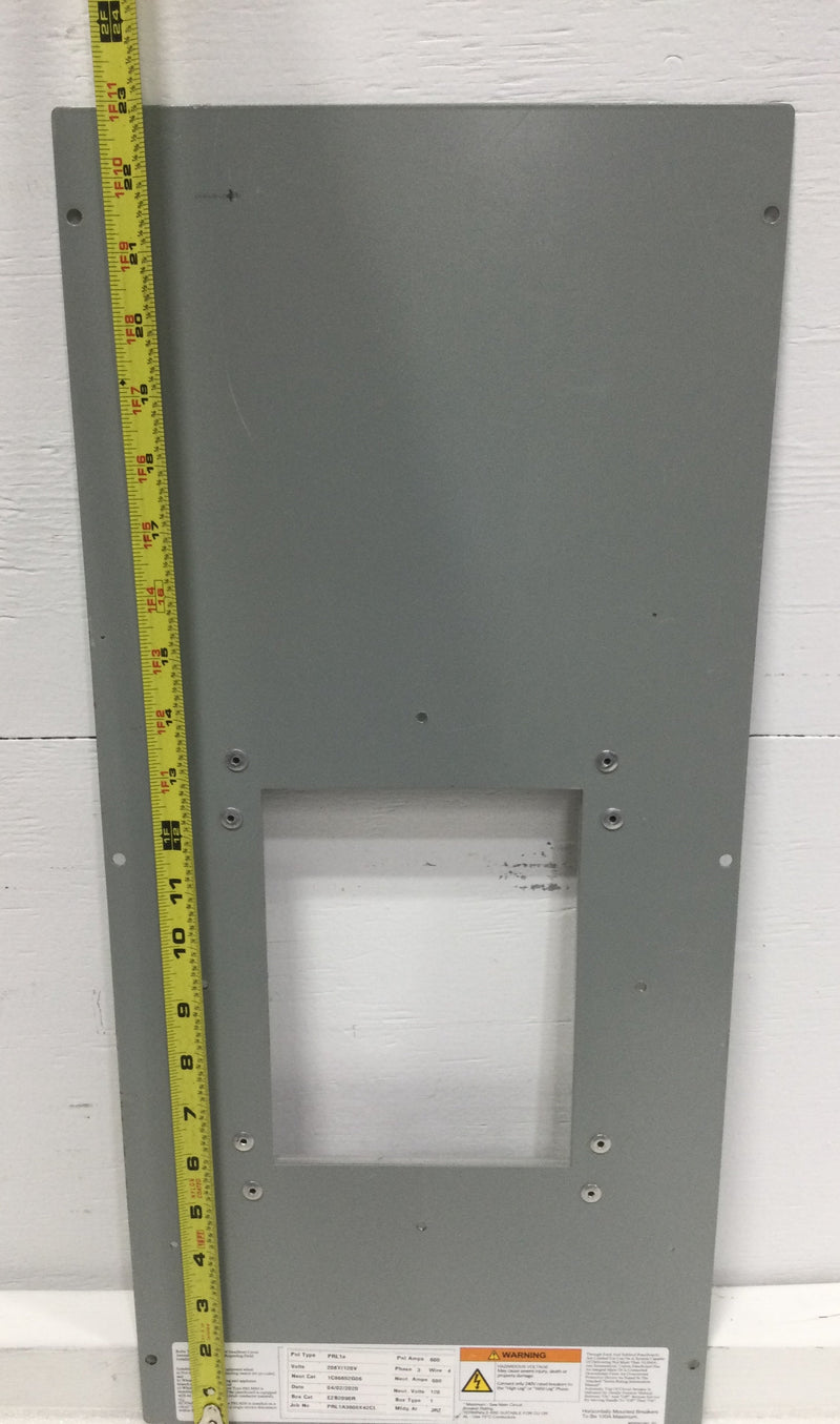 Eaton Cutler Hammer Panel Board Prl1a Cover/ Dead Front Only Nema1 23" x 10 5/8"