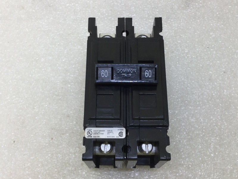 Cutler Hammer QC2060 60 Amp 2 Pole 120/240V Circuit Breaker