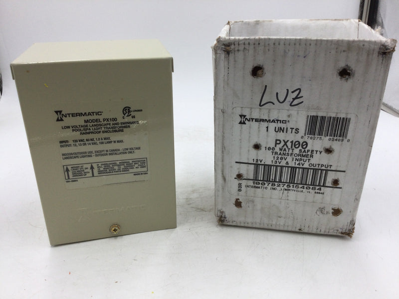 Intermatic PX100 Safety Transformer 100W 120V Input