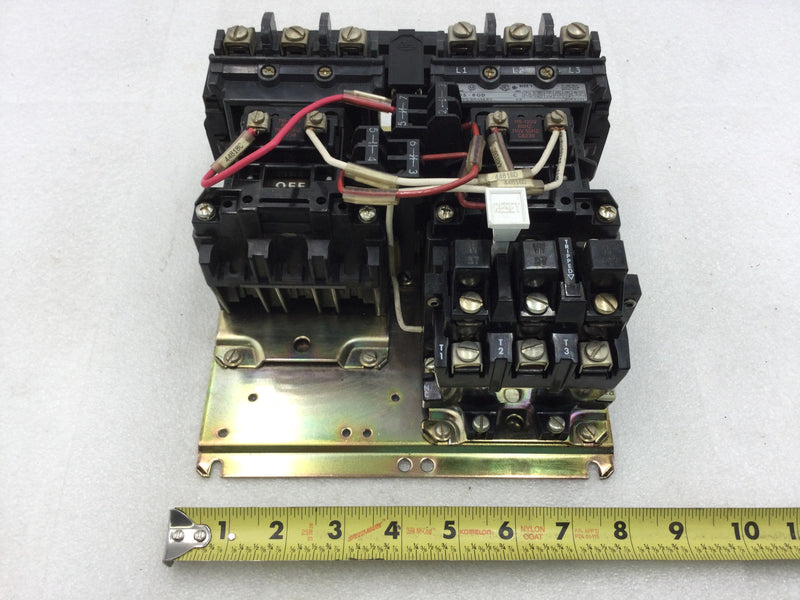 Allen-Bradley 505-BOD Reversing Motor Starter Nema Size 1 3 Phase 27 Amp 600 VAC with Overload Relay with