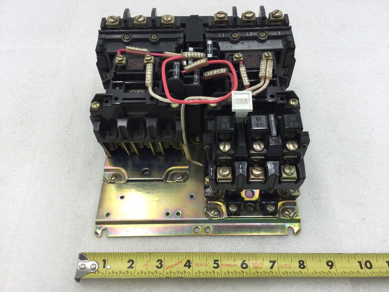 Allen-Bradley 505-BOD Reversing Motor Starter Nema Size 1 3 Phase 27 Amp 600 VAC with Overload Relay with