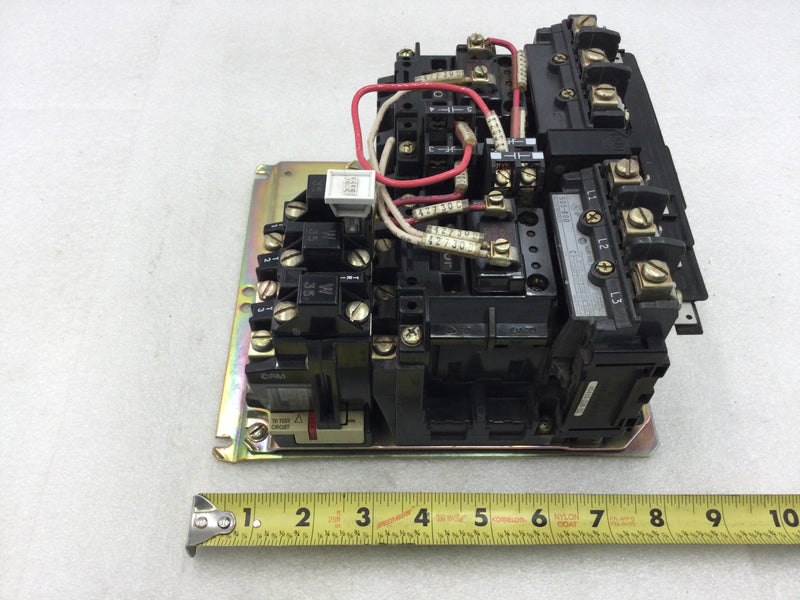 Allen-Bradley 505-BOD Reversing Motor Starter Nema Size 1 3 Phase 27 Amp 600 VAC with Overload Relay with