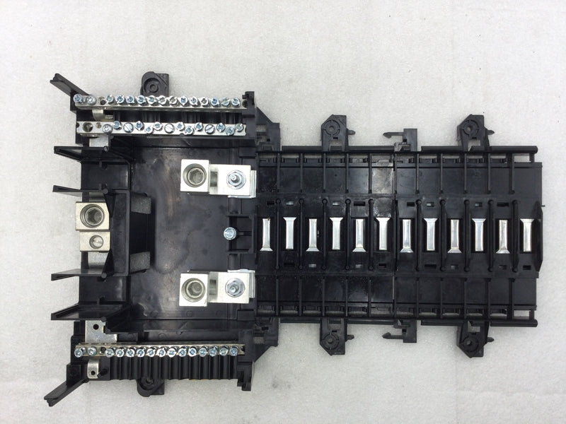 Square D QO124L150G 12 Space 24 Circuit 150 Amp 120/240 VAC Type QO Load Center Guts Only 9" X 15"