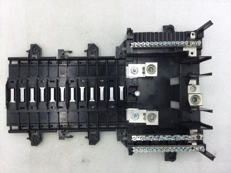 Square D QO124L150G 12 Space 24 Circuit 150 Amp 120/240 VAC Type QO Load Center Guts Only 9" X 15"