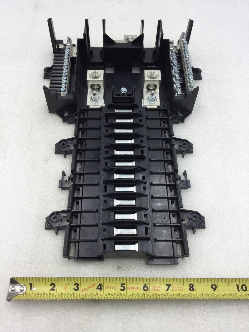 Square D QO124L150G 12 Space 24 Circuit 150 Amp 120/240 VAC Type QO Load Center Guts Only 9" X 15"