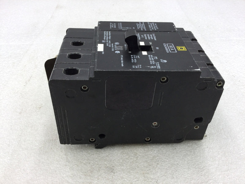 Square D EDB34090SA 90 Amp 3 Pole 480V Shunt Trip Circuit Breaker