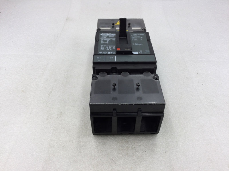 Square D HJF36060 60 Amp 3 Pole 600v H-Frame Circuit Breaker