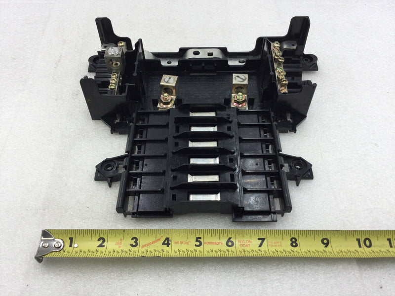 Square D QOC16US 6 Space/12 Circuit 125/150 Amp 120/240 VAC Load Center Guts Only 10" X 9"