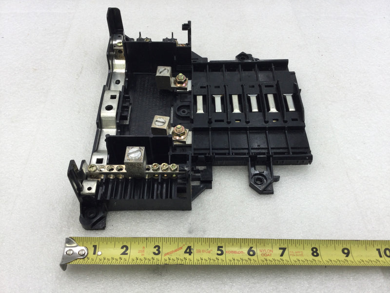 Square D QOC16US 6 Space/12 Circuit 125/150 Amp 120/240 VAC Load Center Guts Only 10" X 9"