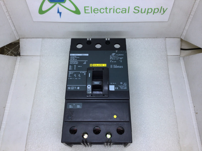 Square D KAL36110 110 Amp 3 Pole 600V Circuit Breaker