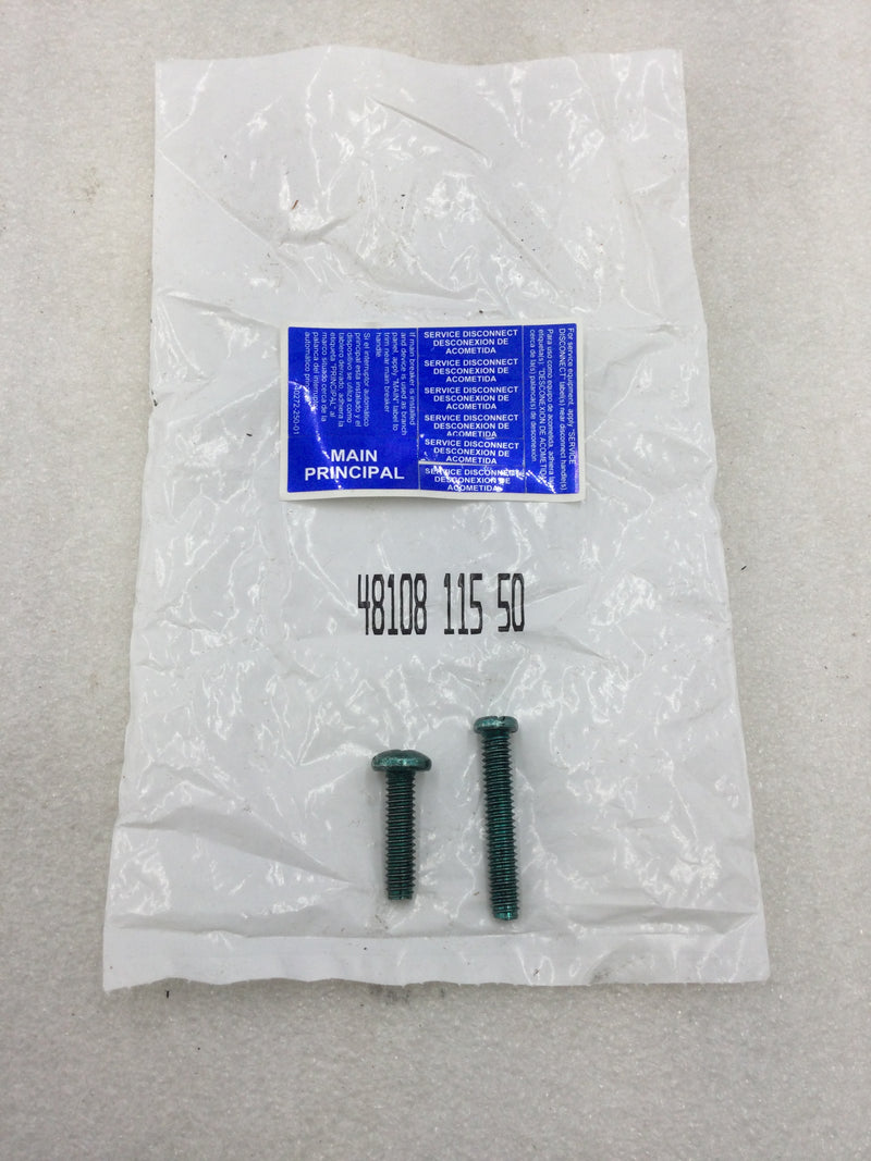 Square D 48108-115-50 Grounding Screw Bag of 2