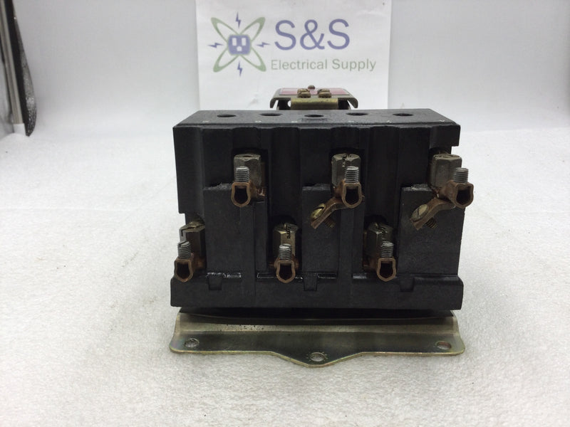 Square D 8903 PG-2 Lighting Contactor 60 Amp 3 Pole 277/480 VAC 120 VAC 60 Hz Coil