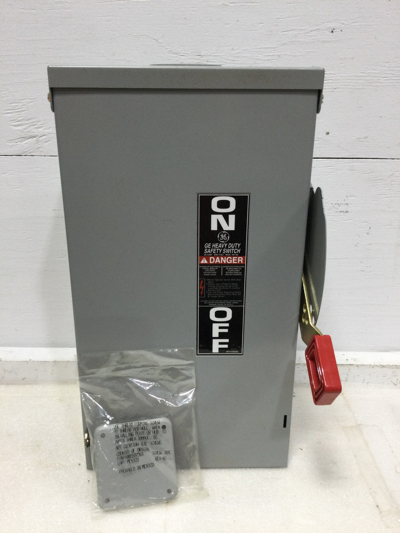 GE General Electric THN3362R 60 Amp 600V/250VDC 3 Pole Non Fused Nema 3R Safety Switch