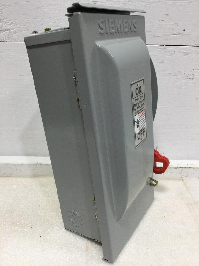 Siemens HF361NR 30 Amp 600v 3r Fusible Heavy Duty Safety Switch