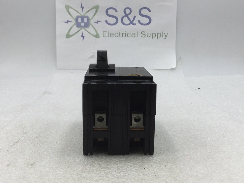 Square D FHL26030 30 Amp 2 Pole 600VAC Type FHL Circuit Breaker - Black Face