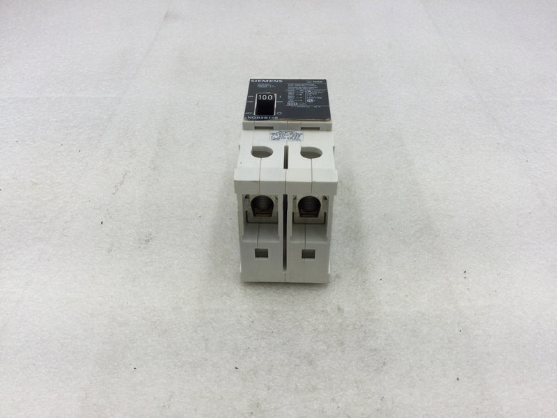 Siemens NGB2B100 100 Amp 2 Pole 600 Volt Bolt on Circuit Breaker