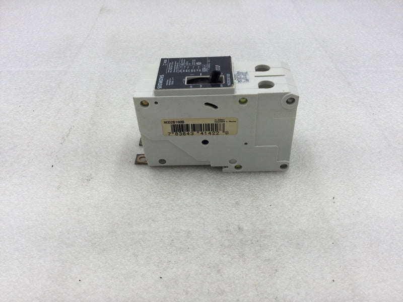 Siemens NGB2B100 100 Amp 2 Pole 600 Volt Bolt on Circuit Breaker